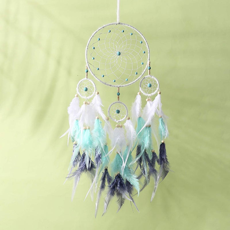 Keponbee Boho Dream Catcher Home Decor for Girls Bedroom, Dream Catcher Room Decor Unique Find Blue Dream Catchers - Image 5